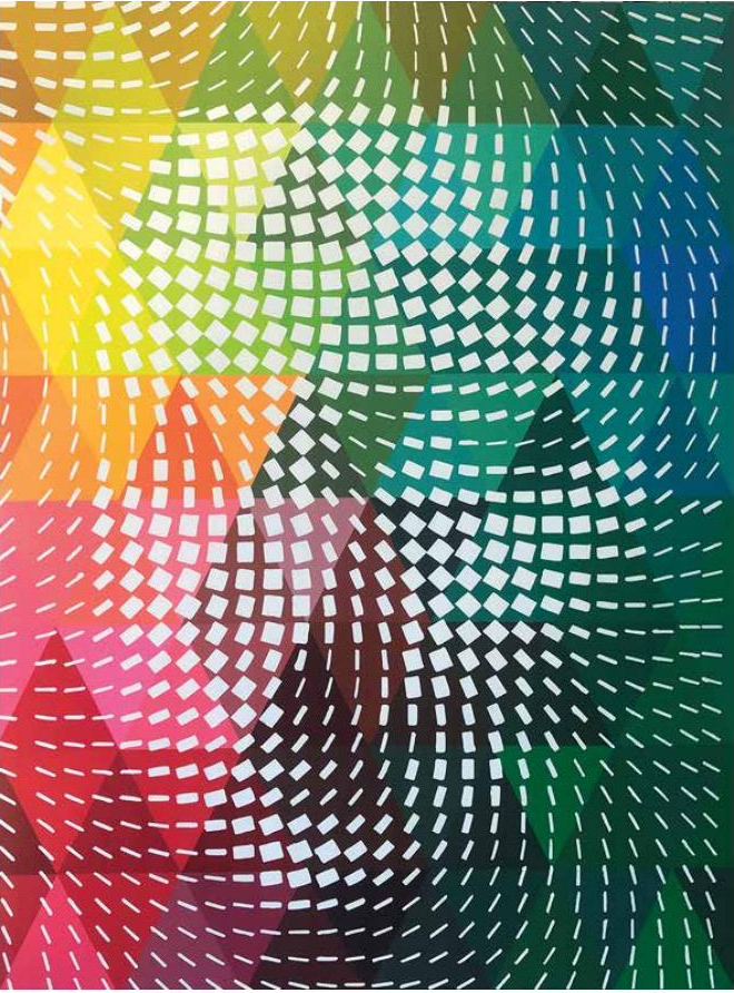 Mona's Verity, tuval üzerine akrilik, 150 × 200 cm